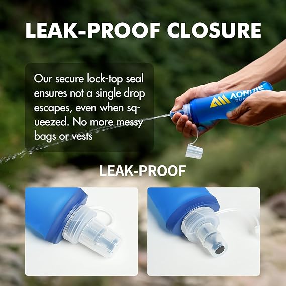 AONIJIE Running Water Bottle 2PCS Soft Flask