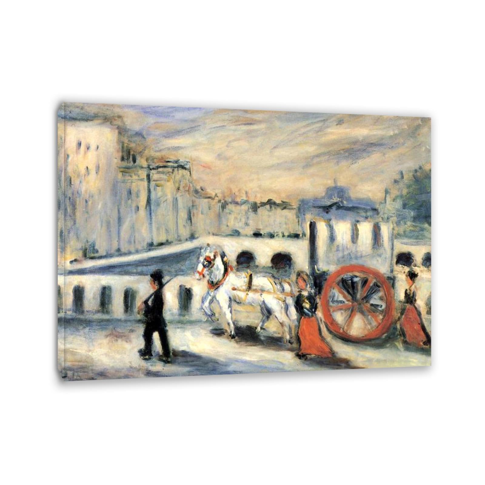 OZPWBVY Cuadro famosas Giclee Lienzo Impresión Pinturas-El carro rojo-Reproducciones de carteles e impresiones-Enmarcado listo para colgar 85x120cm(33x47in) marco interno