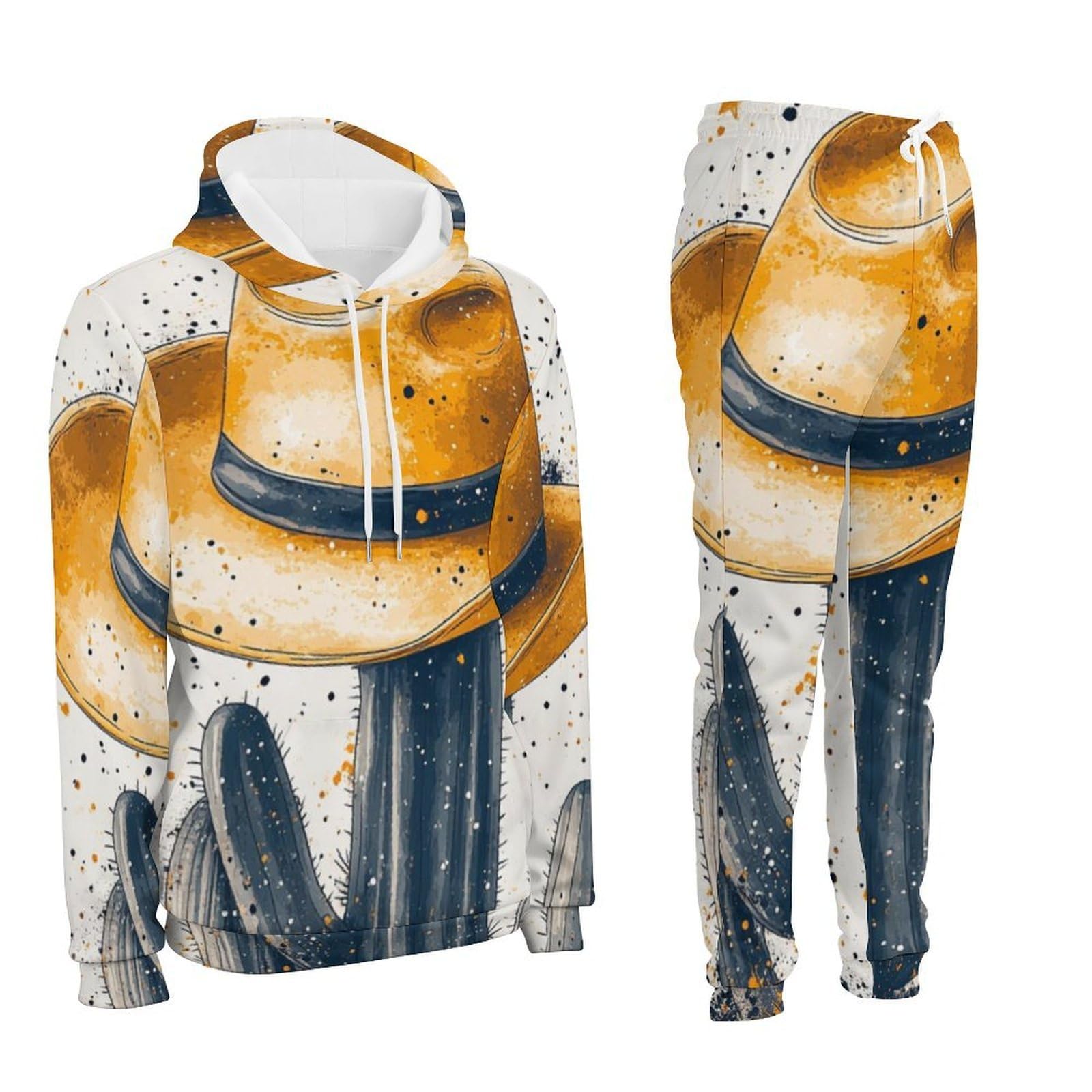 3D fioletowy nadruk męska bluza z kapturem zestaw na co dzień sweter dres