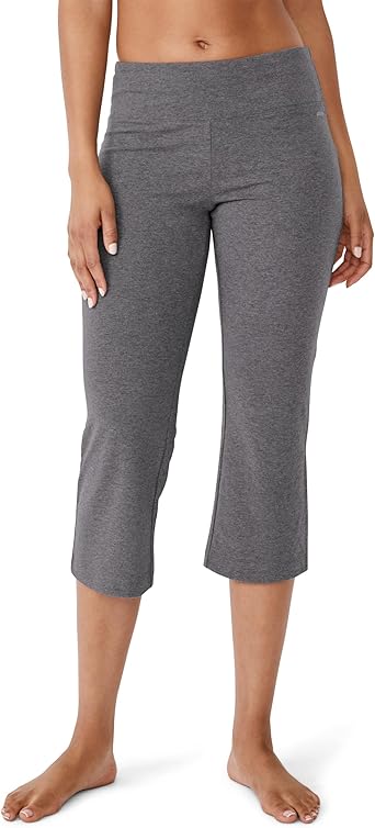 Jockey Womens Active Cotton Stretch Slim Flare Capri