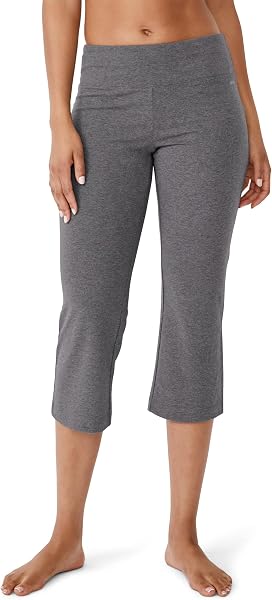 Jockey Active Cotton Stretch Slim Flare Capri Pantaloni da Yoga Donna