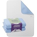 Incontinence Bed Pads - 2 Pack 34x 52 Reusable Waterproof Mattress Protectors - Highly Absorbent, Machine Washable - for Children, Pets and Seniors - Blue - Royal Care