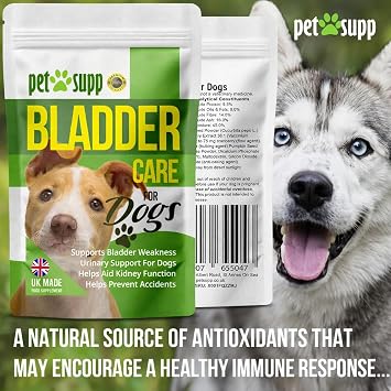 Bladder Control Tablets for Dogs | Urinary & Bladder Support | 60 Tablets
