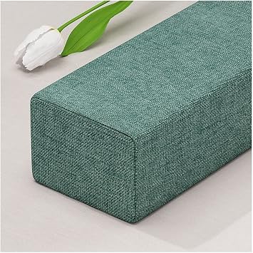 Bed Gap Filler Durable Pillow Gap Filler Headboard Pillow to Fill The Gap Between Your Headboard and Mattress Bed Gap Filler Bolster Headboard Cushion Color Green, Size 20X10X150cm