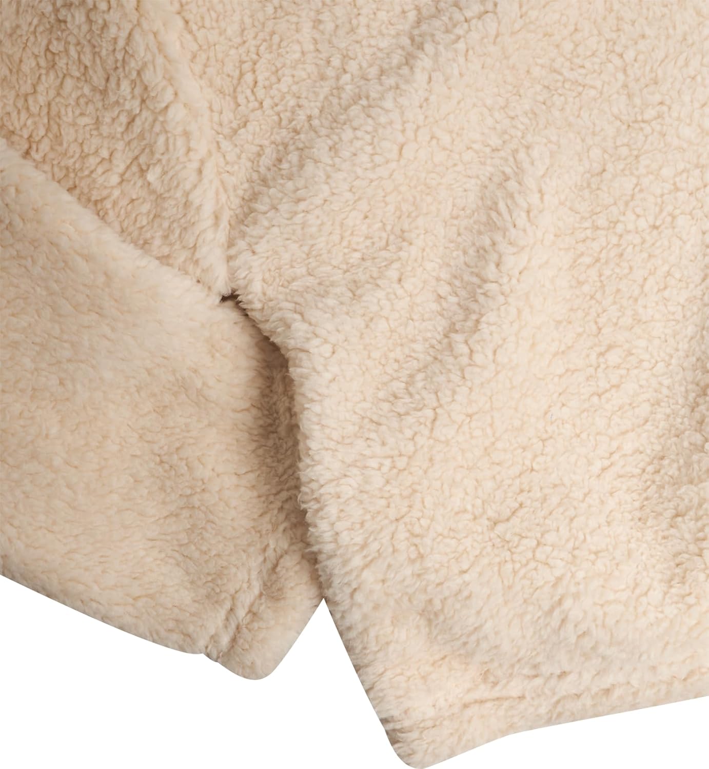 DKNY Girls Tracksuit Set - 2 Piece Cozy Soft Sherpa Fur Pullover Hoodie and Cargo Joggers Sweatpants Girls Sweatsuit Set - Image 3