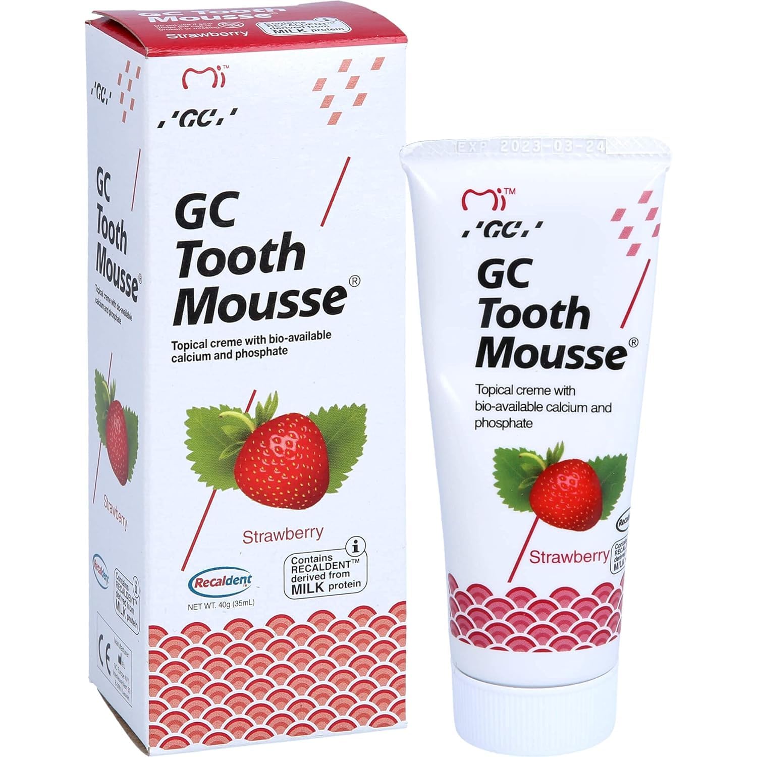 GC Tooth Mousse Strawberry (40g) RECALDENT Tooth Mousse for Kids Toothpaste for for Child (B0C5JK5V8L) Amazon Price History, Amazon Price Tracker