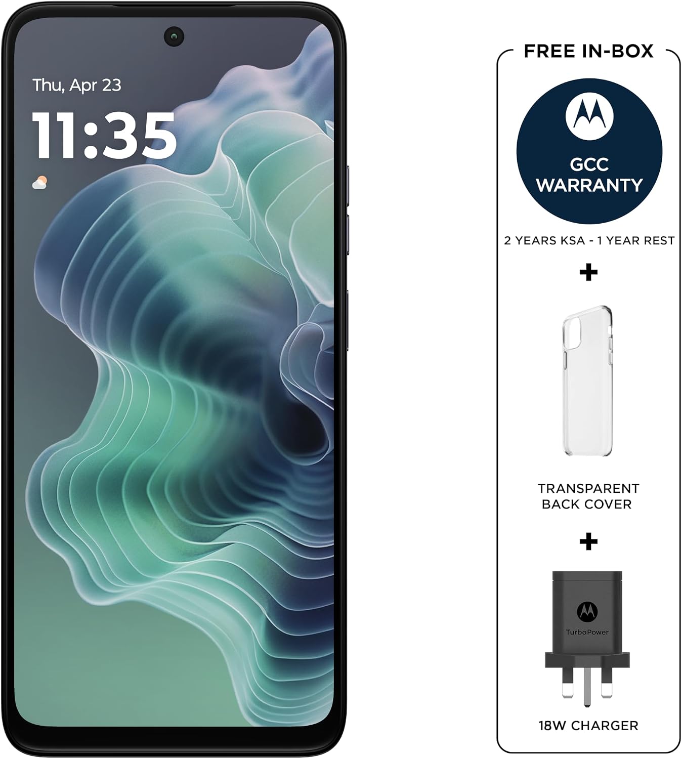 MOTOROLA G35 5G, 8 Go RAM, pSIM + eSIM, 128 Go ROM, UNISOC T760, écran 6,7 po FHD+ 120 Hz, Android 14, noir minuit (version internationale)