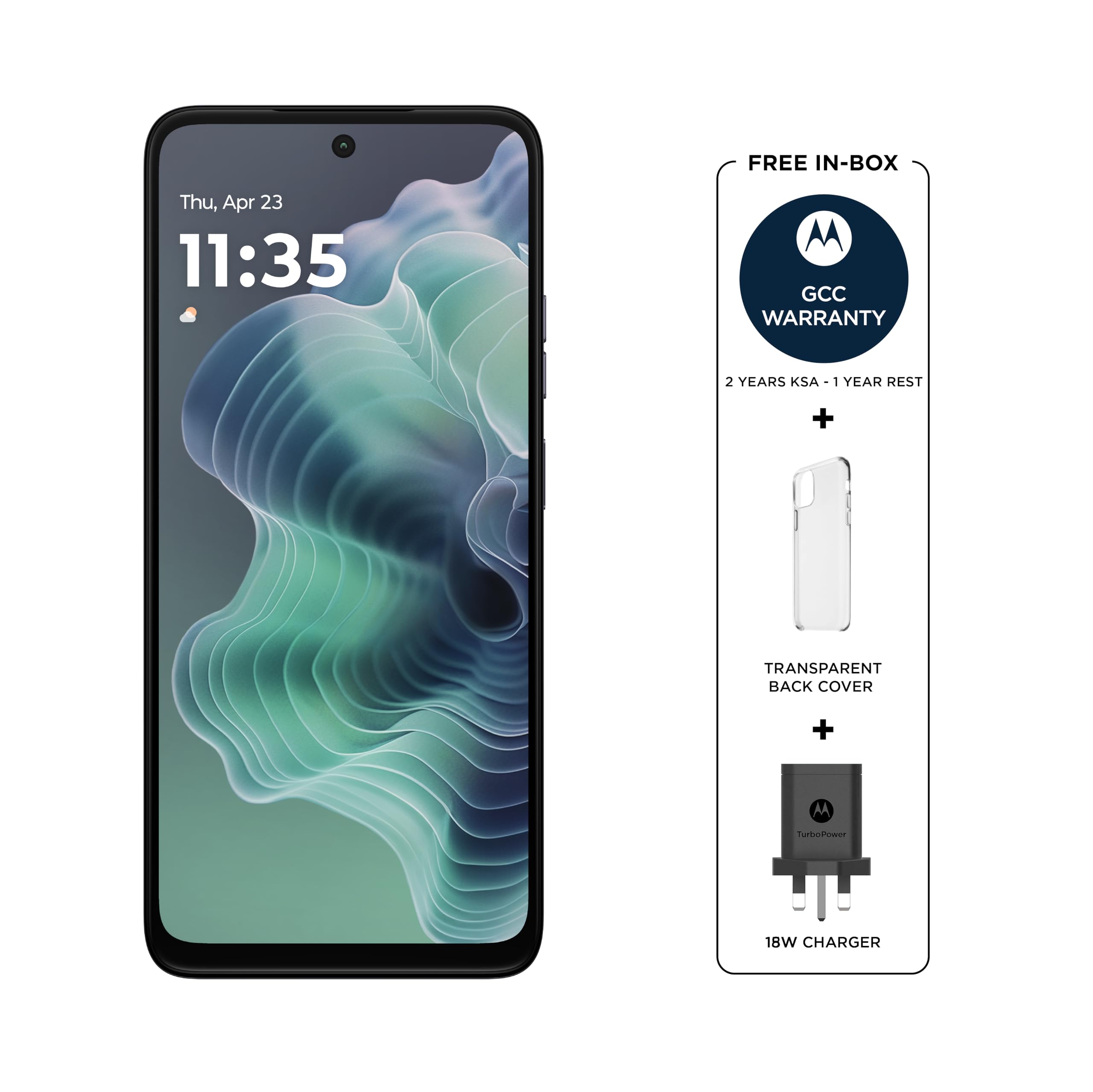 MOTOROLA G35 5G, 8GB RAM,pSIM + eSIM,128 GB ROM, UNISOC T760, 6.7" FHD+ Display 120Hz, Android 14, Midnight Black