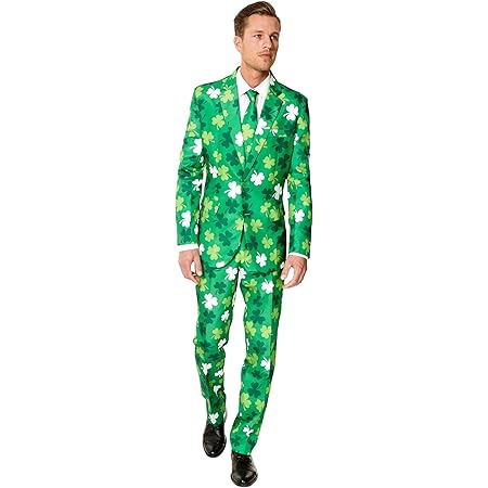 Amazon Oppo Suits Suitmeister St Patrick S Day Clovers 正規品 メンズスーツ ｓサイズ 日本サイズs M相当 コスプレ 仮装 通販