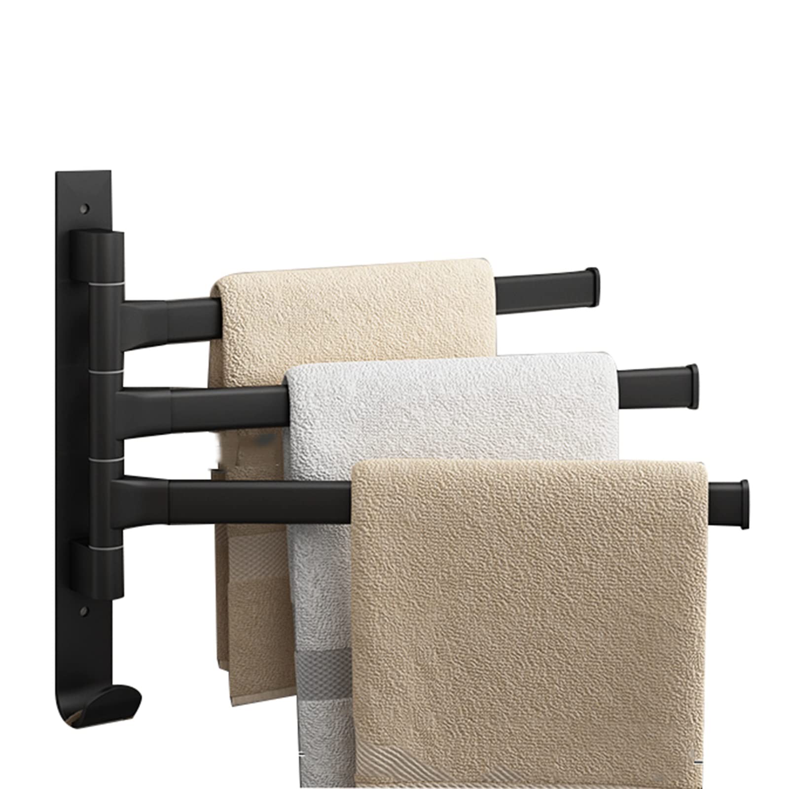 Barre porte-serviettes rotative sans perçage pour en finir avec l'humidité