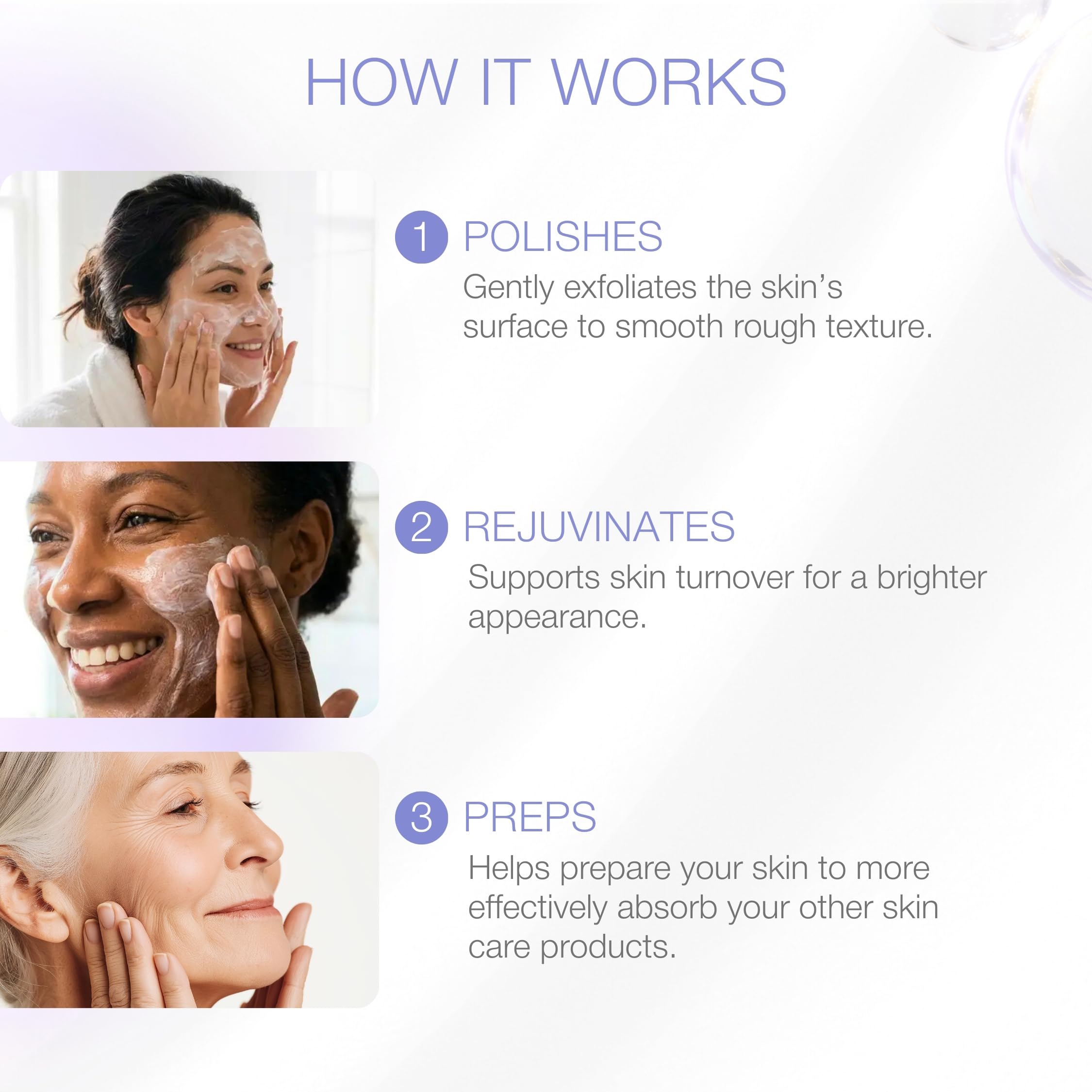 YOUN Beauty Wash-Off Exfoliating Face Wash with Shea Butter and Vitamin E
