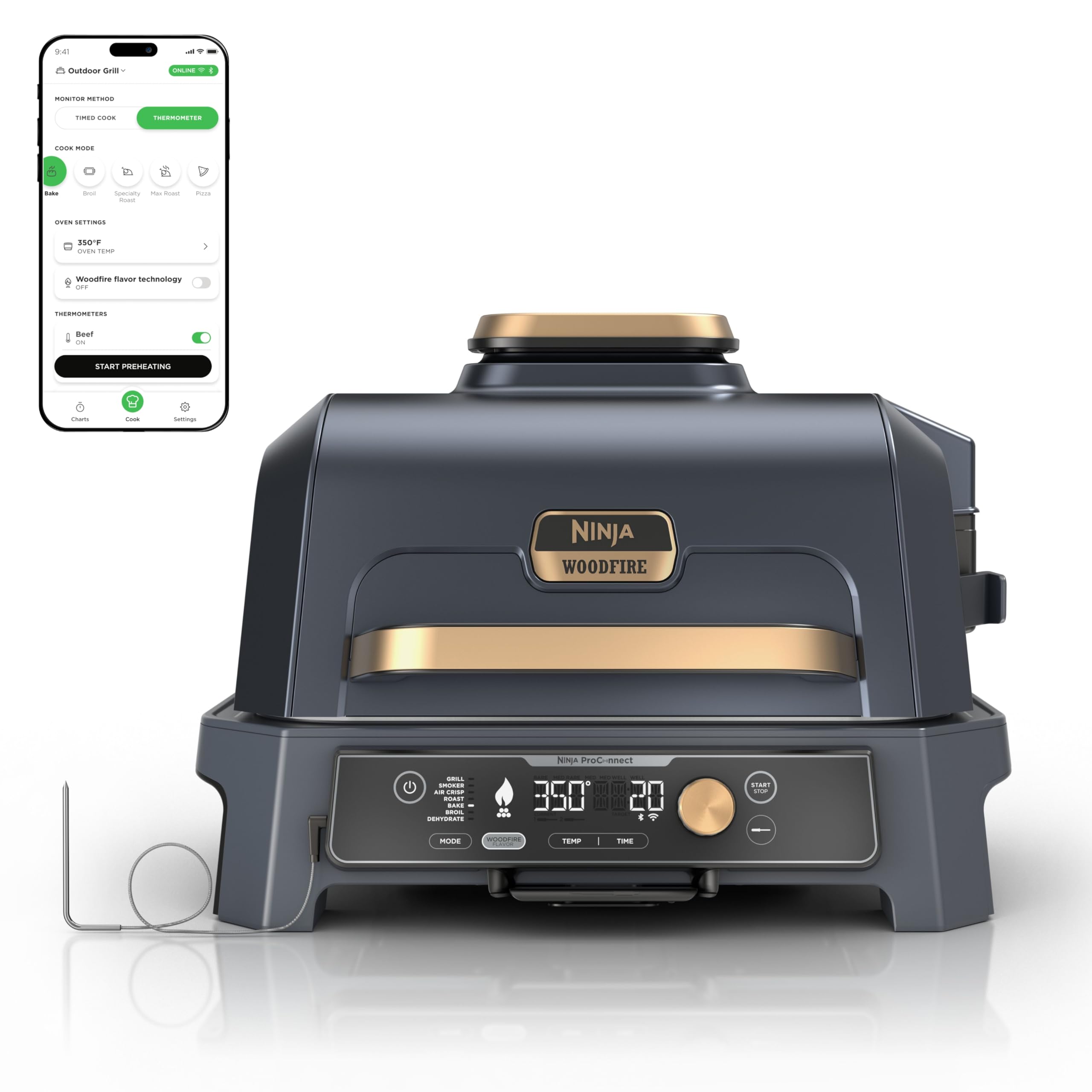 Ninja Woodfire Pro Connect XL Outdoor Grill & Smoker