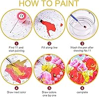 Vista 5 de Kits de pintura por números para niños y adultos principiantes, colorido animal lindo gato, pintura de números, kits de manualidades, juego