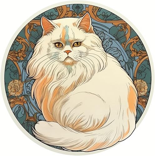 Yoonek Graphics Pegatina de vinilo de gato persa para coche, portátil, vaso, más. #004190