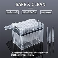 Vista 4 de FOUR E'S SCIENTIFIC Placa caliente del agitador magnético de 5 pulgadas con la pipeta micro de 1mL con las puntas de la pipeta