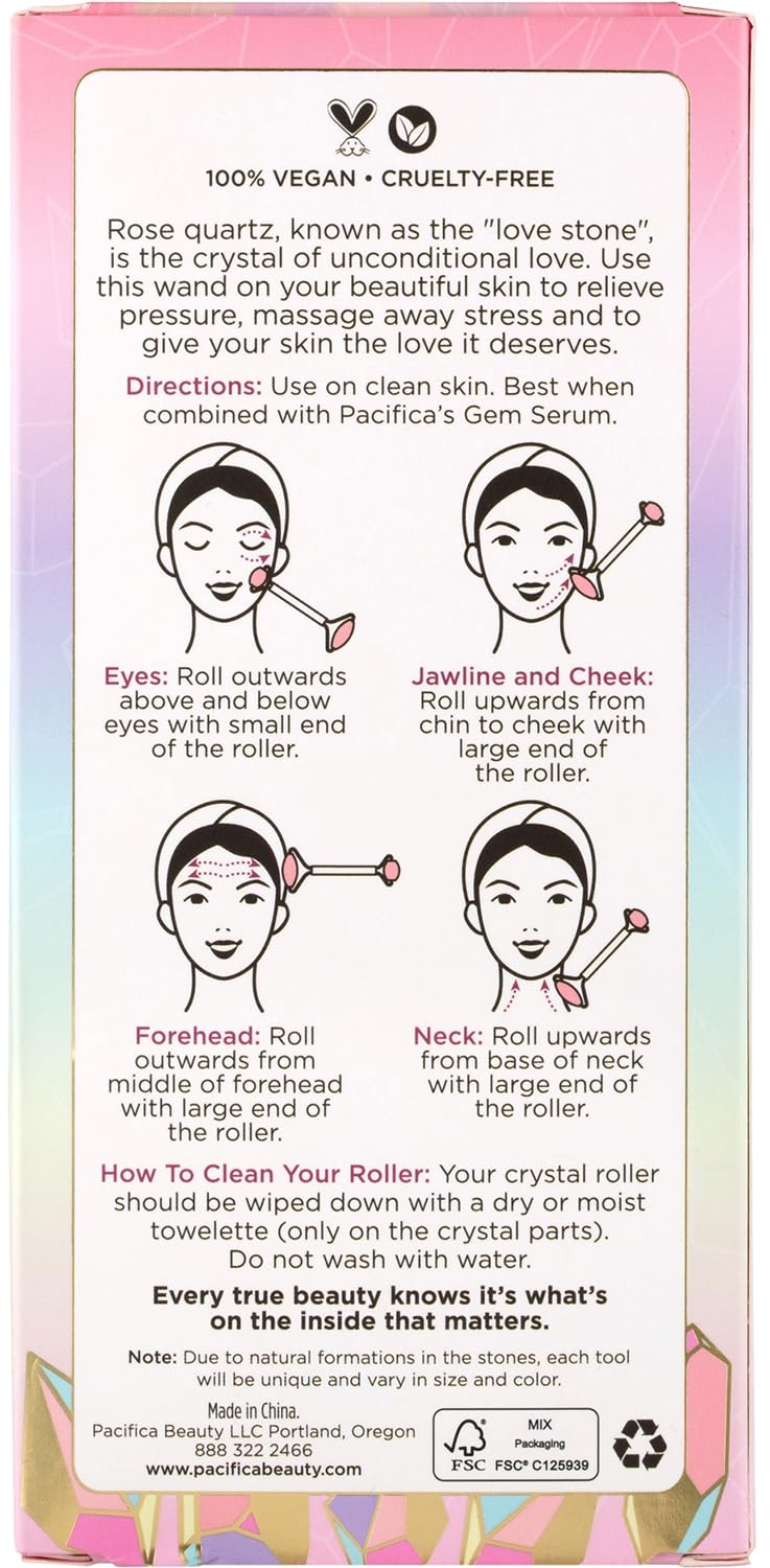 Pacifica Future Youth Stainless Steel Face Roller – Cooling Dual Gua Sha Facial Massager for Sculpting, Contouring & De-Puffing – Anti-Aging Skin Care Tool for Wrinkles & Fine Lines Lymphatic Drainage - Image 3