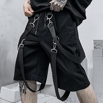 XYXIONGMAO Men's Shorts Techwear Sweatpants Slacks Hip Hop Streetwear Jogger Tactical Cargo Pants Overalls