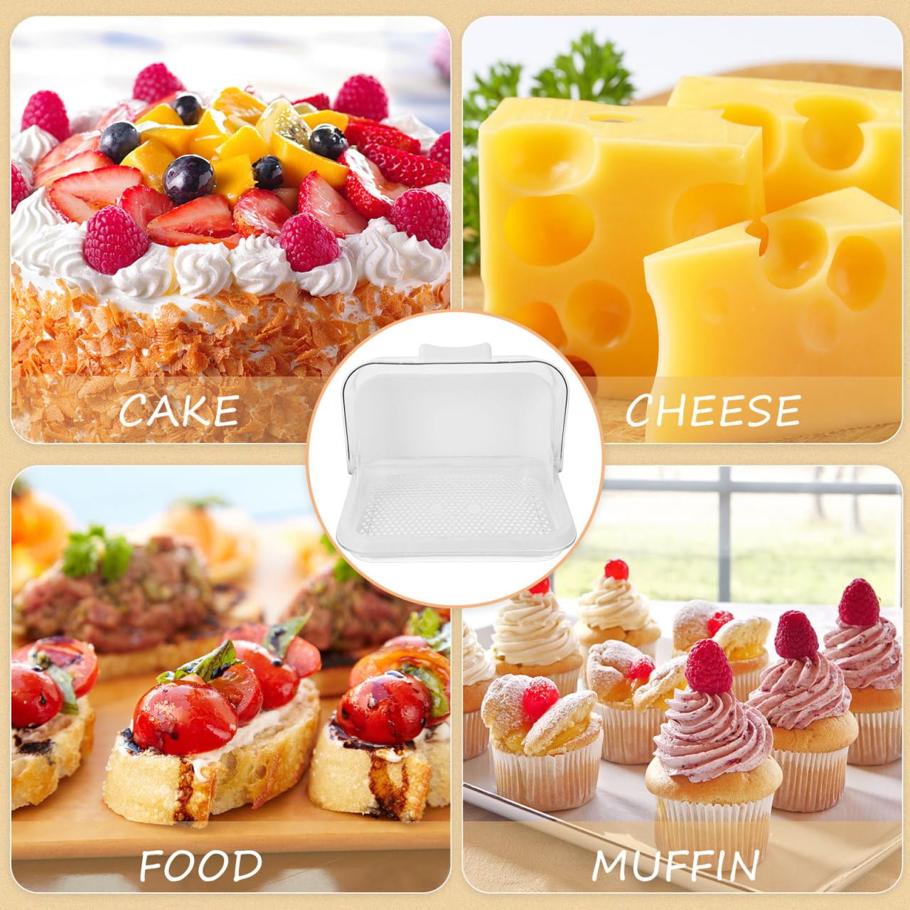 Sewroro Boîte de séchage pour biberon avec couvercle pour la maison, la cuisine, 30,5 x 28,4 x 21,3 cm
