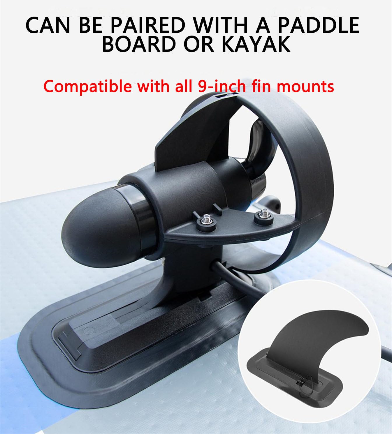 Aileron motorisé électrique sous-marin pour propulseur de kayak Sup 218 Wh Aileron arrière amovible Moteur sous-marin rechargeable Aileron arrière télécommandé