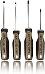 Spec Ops Tools 8-Piece Screwdriver Set, Phillips, Slotted, Square, Magentic Tip, Cr-Mo Steel Shaft