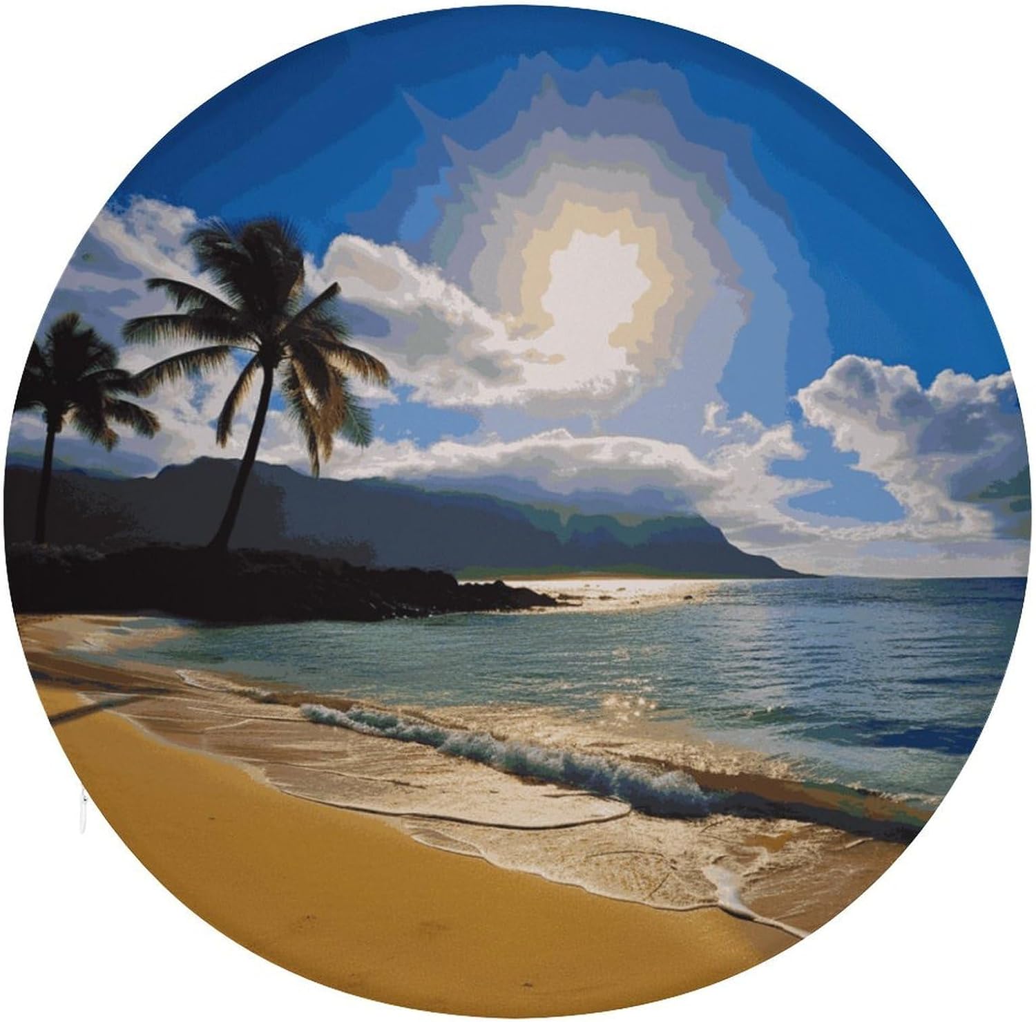 Hawaii Beach Chair Cushions Floor Pillow Chair Pad