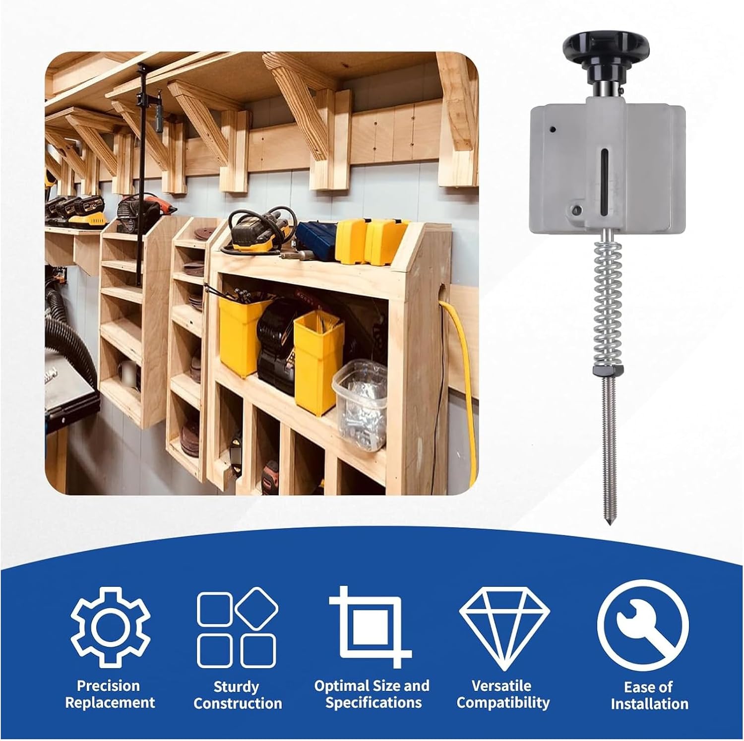 14" Band Saw Shaft Hinge Assembly, Compatible with Taiwanese Import Saws Fit for Jet JWBS-14CS,JBS-14 MW,JWBS-14DXPRO Bandsaw Sliding Bracket with Alloy Pivot Upper Wheel