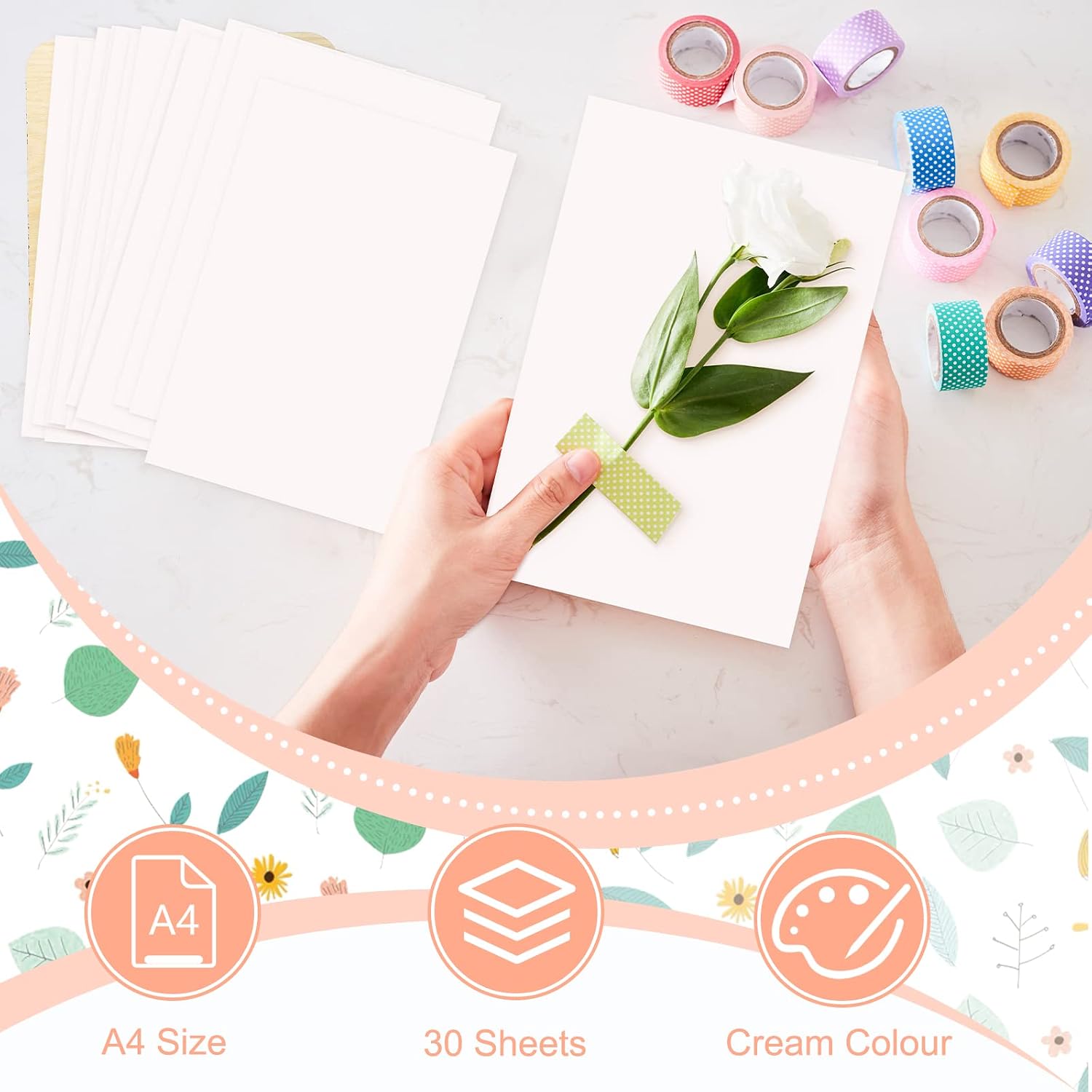 30 Pcs Blotting Paper for Flower Press Large A4 Flower Press Paper Blotter Paper Highly Absorbent Reusable Paper Refill Lining Paper for Art Craft Scrapbook Making, 11.81 x 7.87 Inches