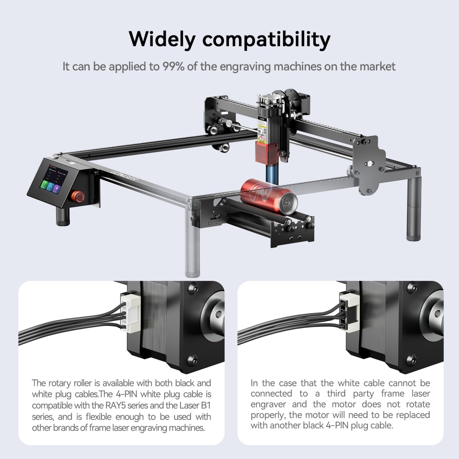Juego de ruedas giratorias de altura ajustable para grabador, rotación de 360 grados, para grabar objetos cilíndricos, ajuste rápido, rotación