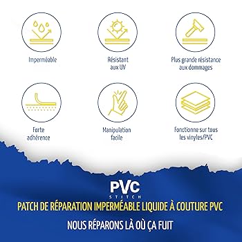 Kit De Réparation PVC Liquide Blanc 20ml - Colle étanche Pour Bateaux Pneumatiques, Matelas Gonflables, Combinaisons