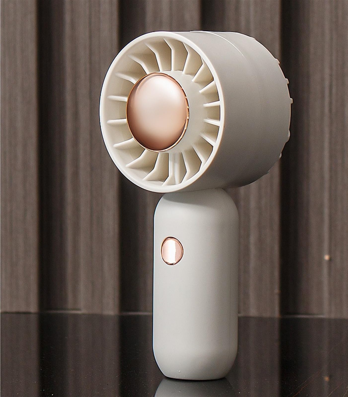 Mini ventilateur portable – Chargement USB sans fil, ventilateur de bureau vert pour la maison, les voyages et le bureau – Solution de refroidissement personnelle compacte et légère