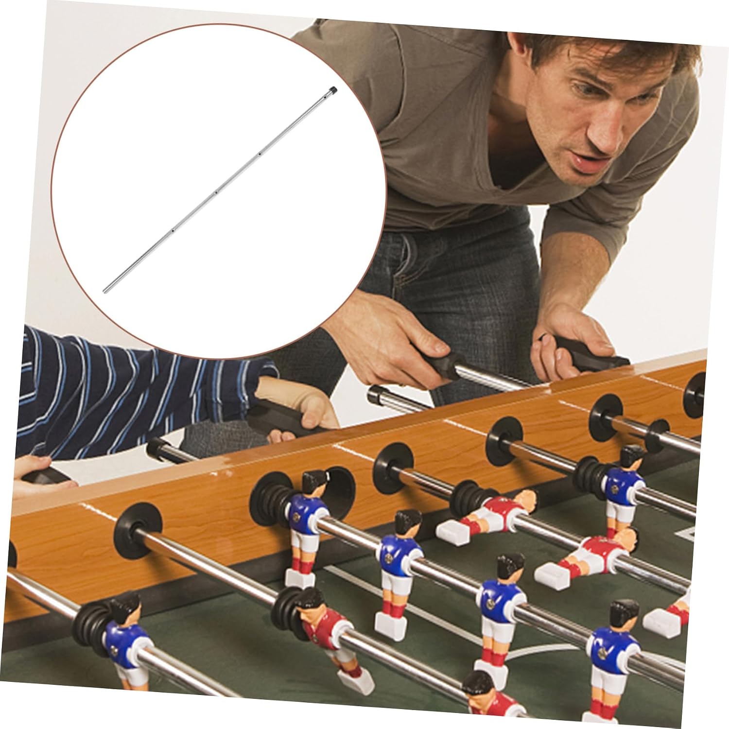Foosball Table Pole Replacement Iron Rod for Soccer Game Machine Lightweight Easy to Install for Tables Accessory for Football Enthusiasts