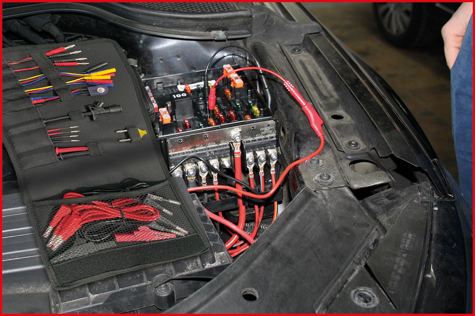 KS Tools 150.0895 12/24V Diagnose Prüf- und Mess-Kabel-Satz, 25-tlg