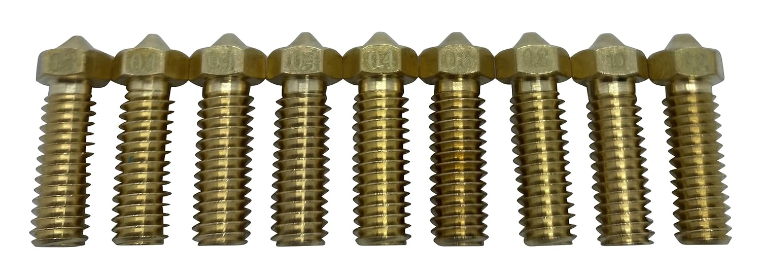 3DPLady Artillery Sidewinder X1 /Genius Volcano Messing Nozzle (Düsen