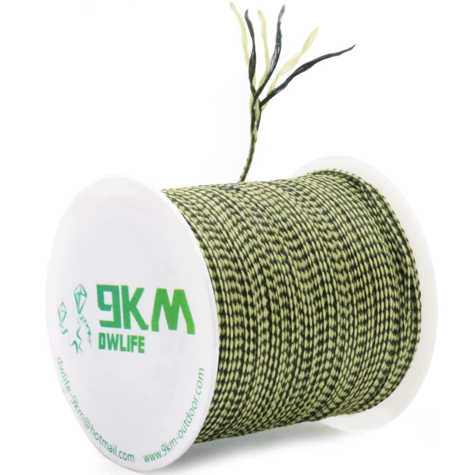 9KM DWLIFE Kevlar Cord, High-Strength Fishing Assist Line & Kite String