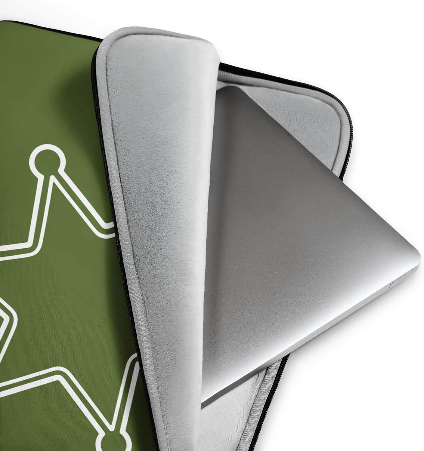 Retro Cowboy Sheriff Badge Minimal Art Graphic Laptop Sleeve image 2