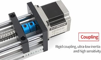RATTMMOTOR EBX1605 200mm CNC Linear Stage Actuator+Nema23 Stepper Motor