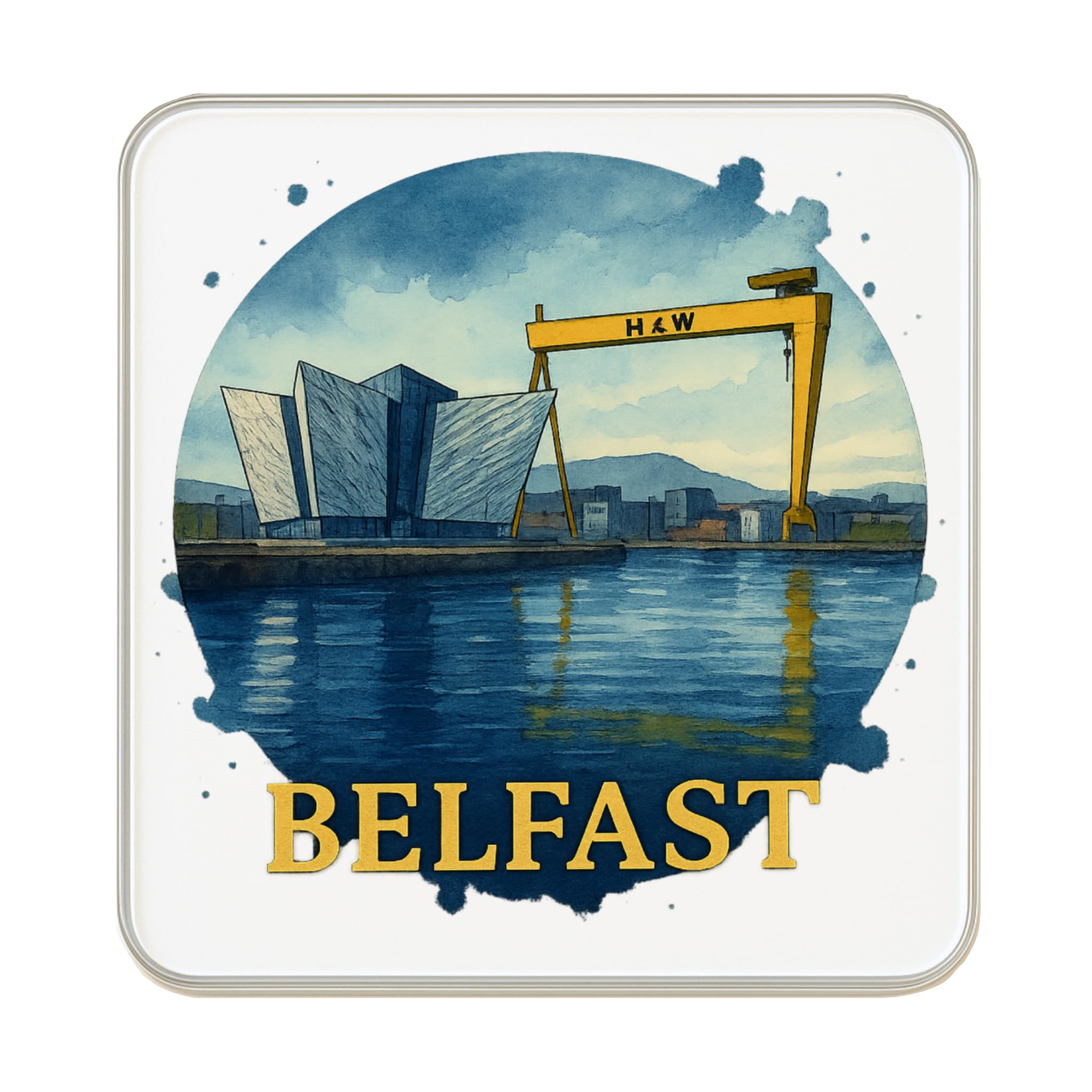 Belfast, Northern Ireland UK Fridge Magnet – Travel Souvenir Gift Magnet