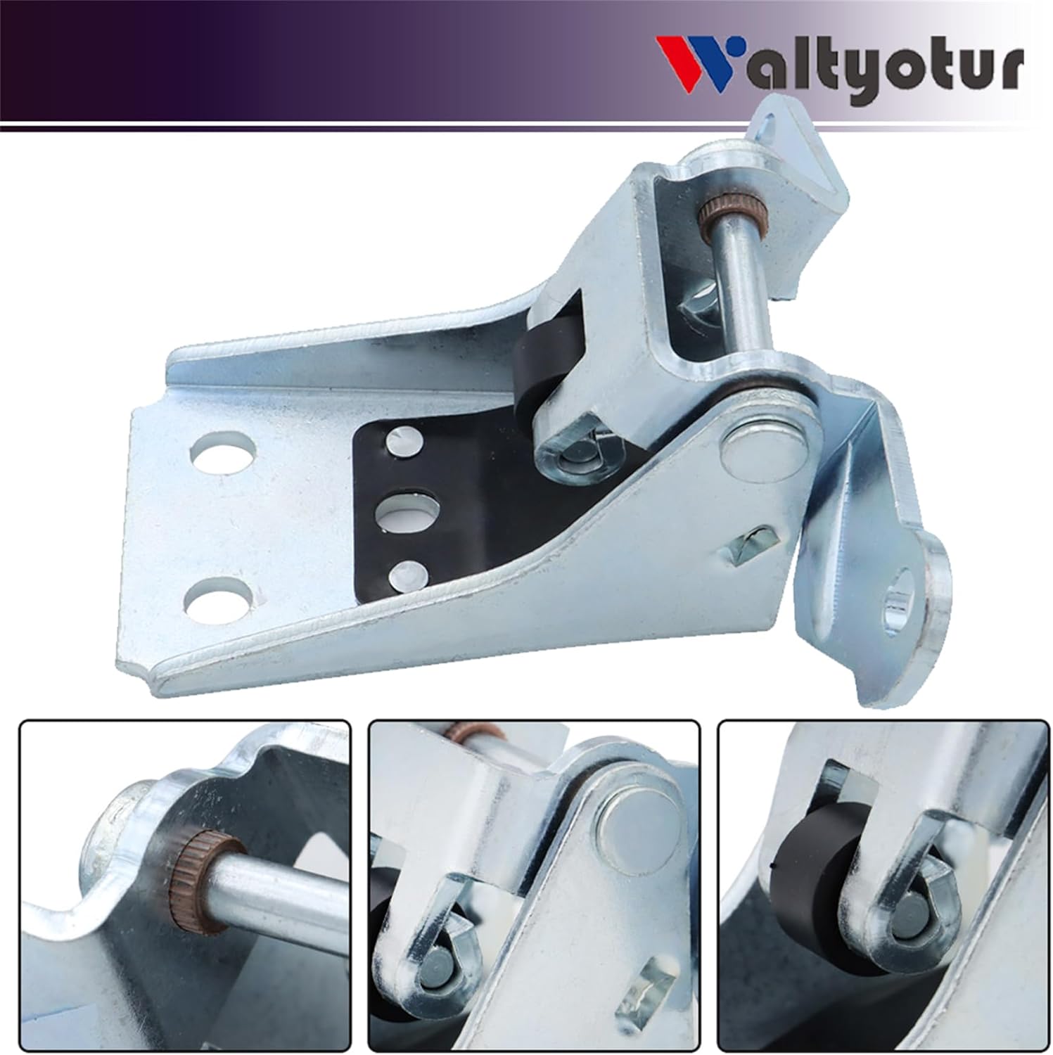 waltyotur 2 PCS Left Right Door Hinge Upper Lower Replacement for Bronco F150 F250 F350 Ranger LTD 1980-1996