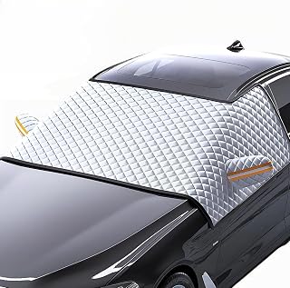 Complete Winter Windshield Cover Kit for Mazda MX-5 Miata 1989–2025 2026 NA/NB/NC/ND, All-Weather Frost Guard & Snow Protector, Automotive Sun Shade -Easy to Install,L(175 * 115cm)-Normal