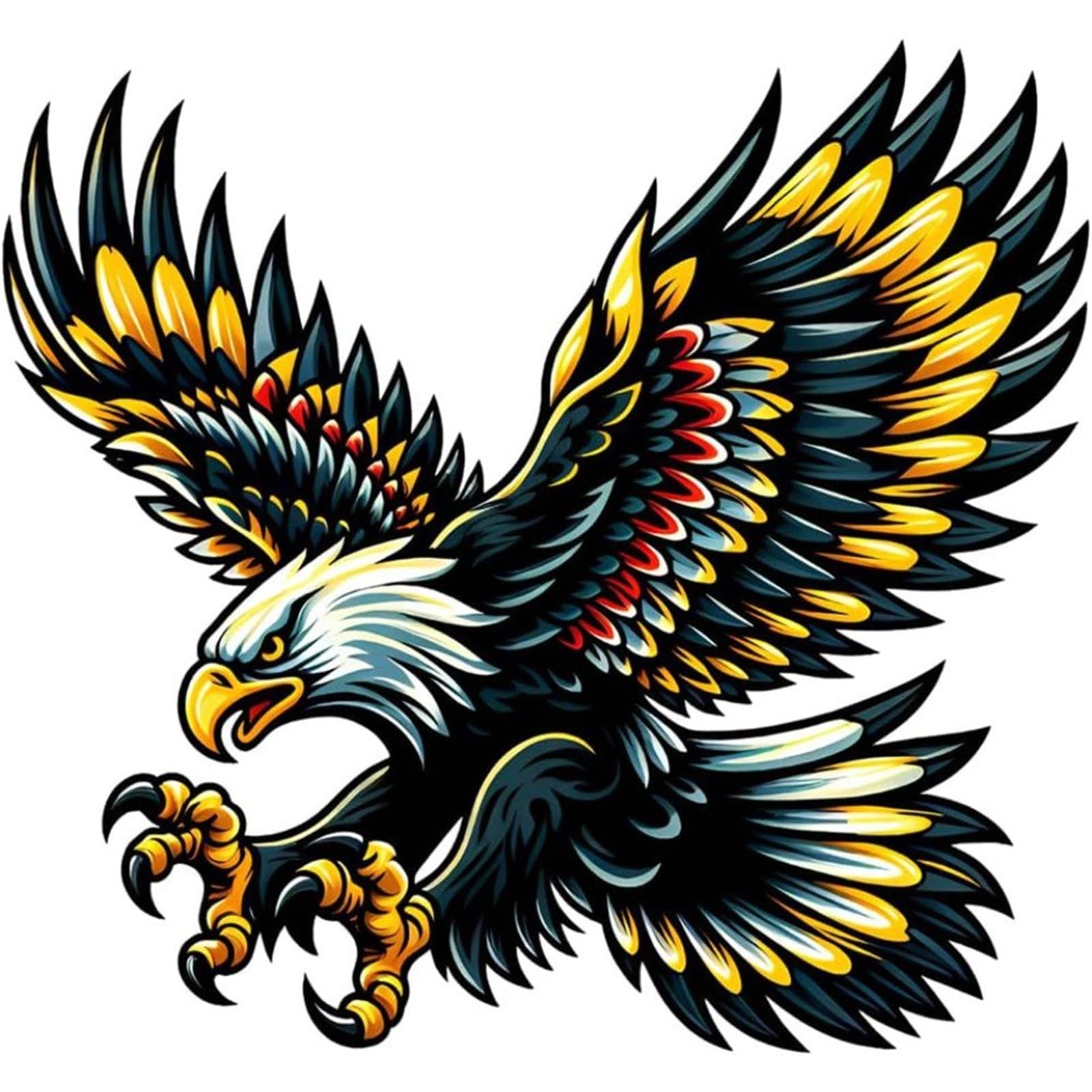 HAfgDJ Eagle Decals Waterproof Removable Stickers, Design for Car Truck Bumper Motorcycle Laptop