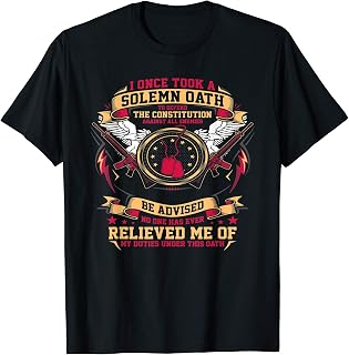 Veteran Once Took A Solemn Oath To Defend The Constitution T-Shirt