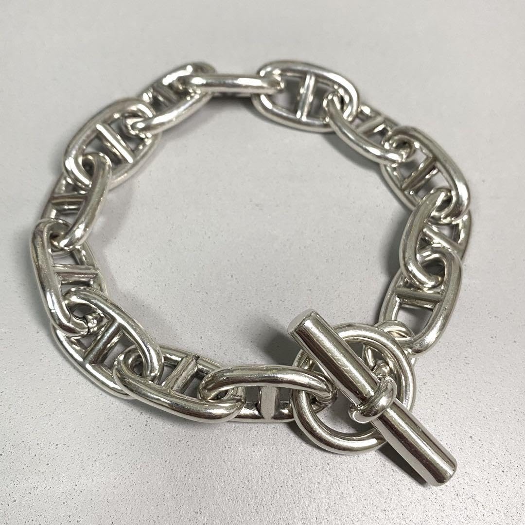 Amazon.co.jp: シルバーブレスレット シェーヌダンクル シルバー925  