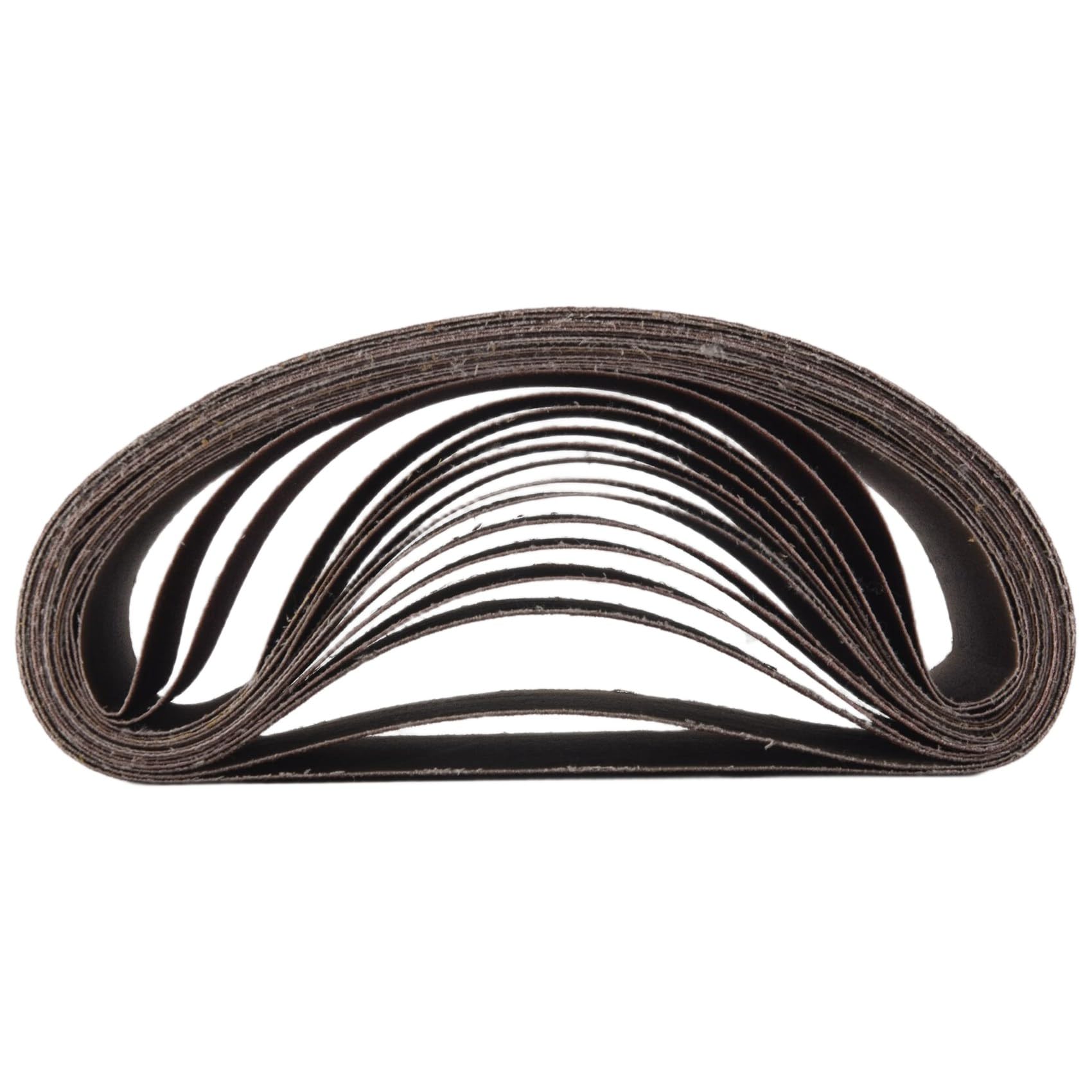 Ctrlzs Grain 3X21 Inches(75X533mm) Aluminum Oxide Sanding Belt 15 Pack Sanding Belts (80 120 180 240 400 Grits) For Belt Sander