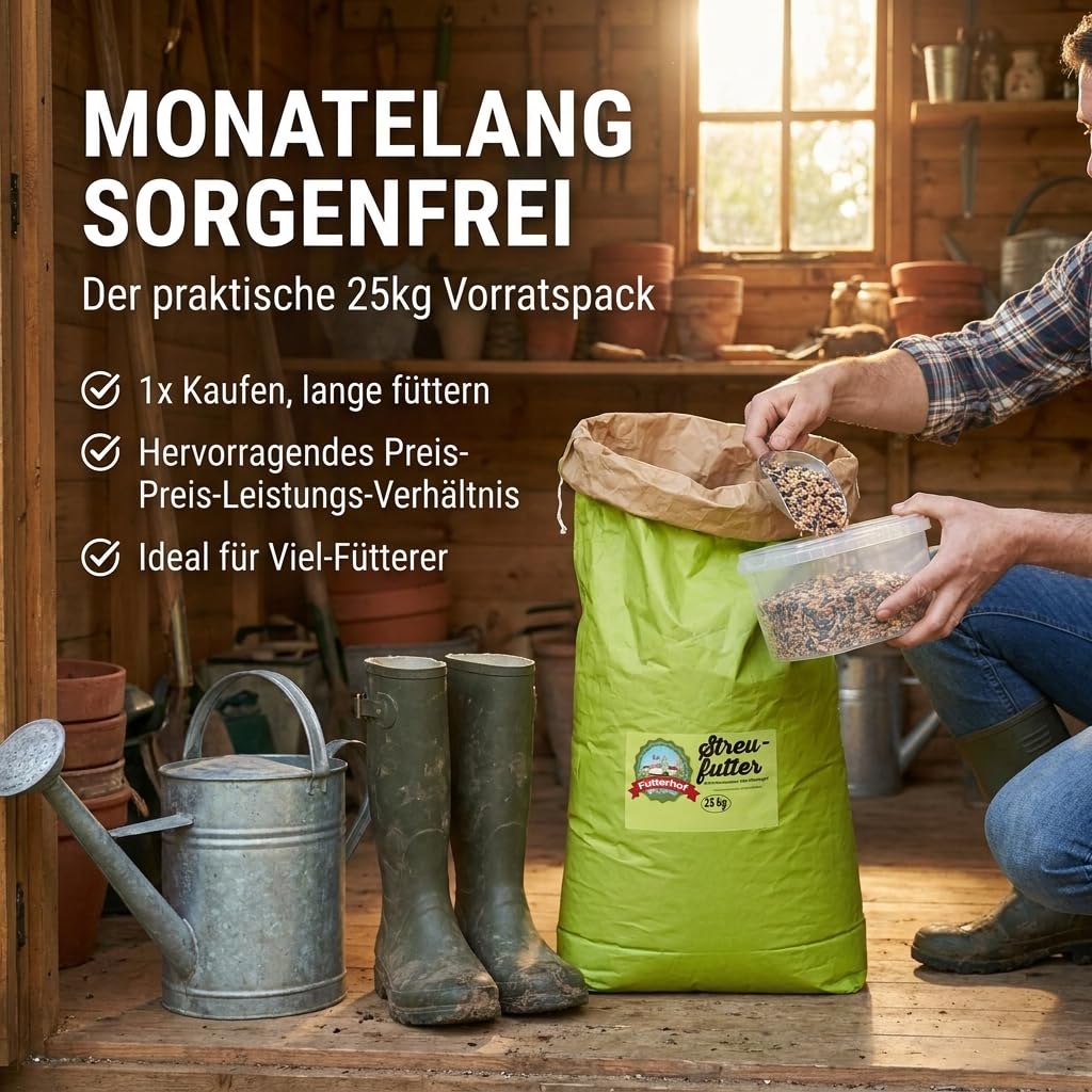 Futterhof Streufutter 25 kg Premium – hochwertige Mischung