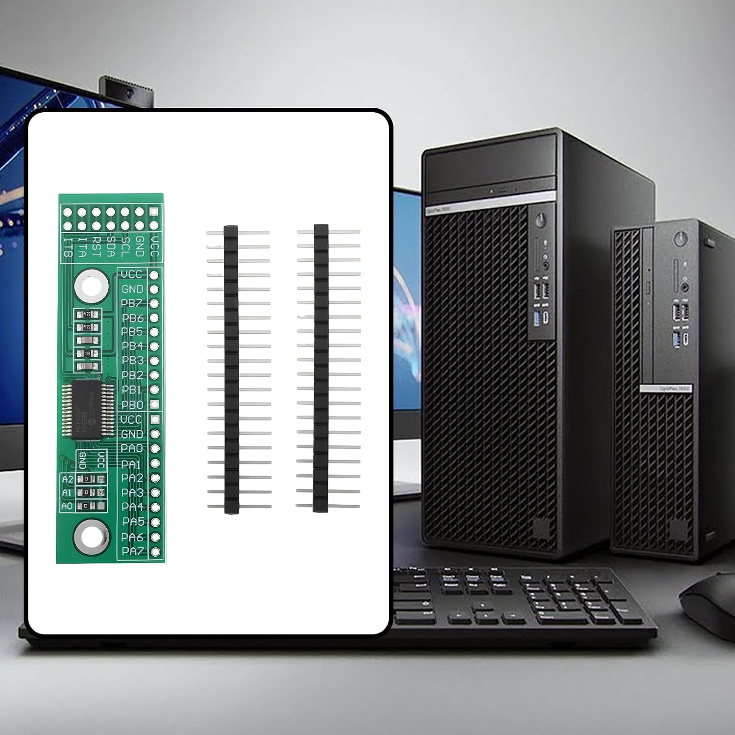 Create idea 16-ch IO Expansion Pin Module Board I2C Interface IIC Input Output MCP23017-E/SS for Computer Game Console