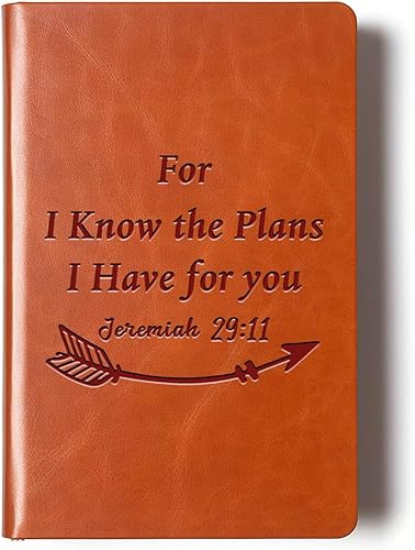 Miniatura 23 de Regalos cristianos, cuaderno de cuero, versículo de la Biblia, libro de escritura religiosa para mujeres y hombres, regalo cristiano inspirador Dios