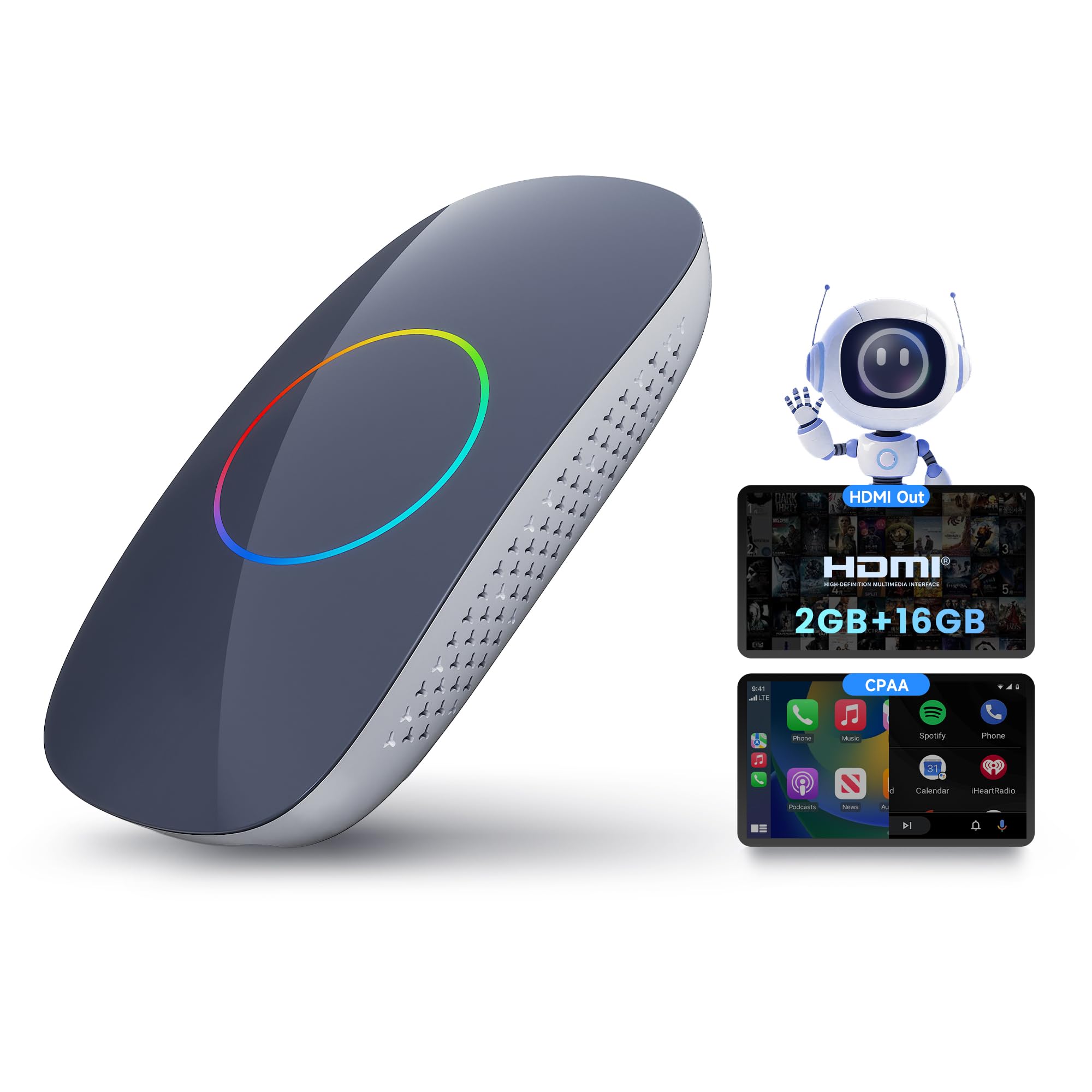 【50%OFF】【6,499円】 ATOTOOUT AIボックス ワイヤレスCarplay 動画配信アプリ視聴可能 【送料無料】