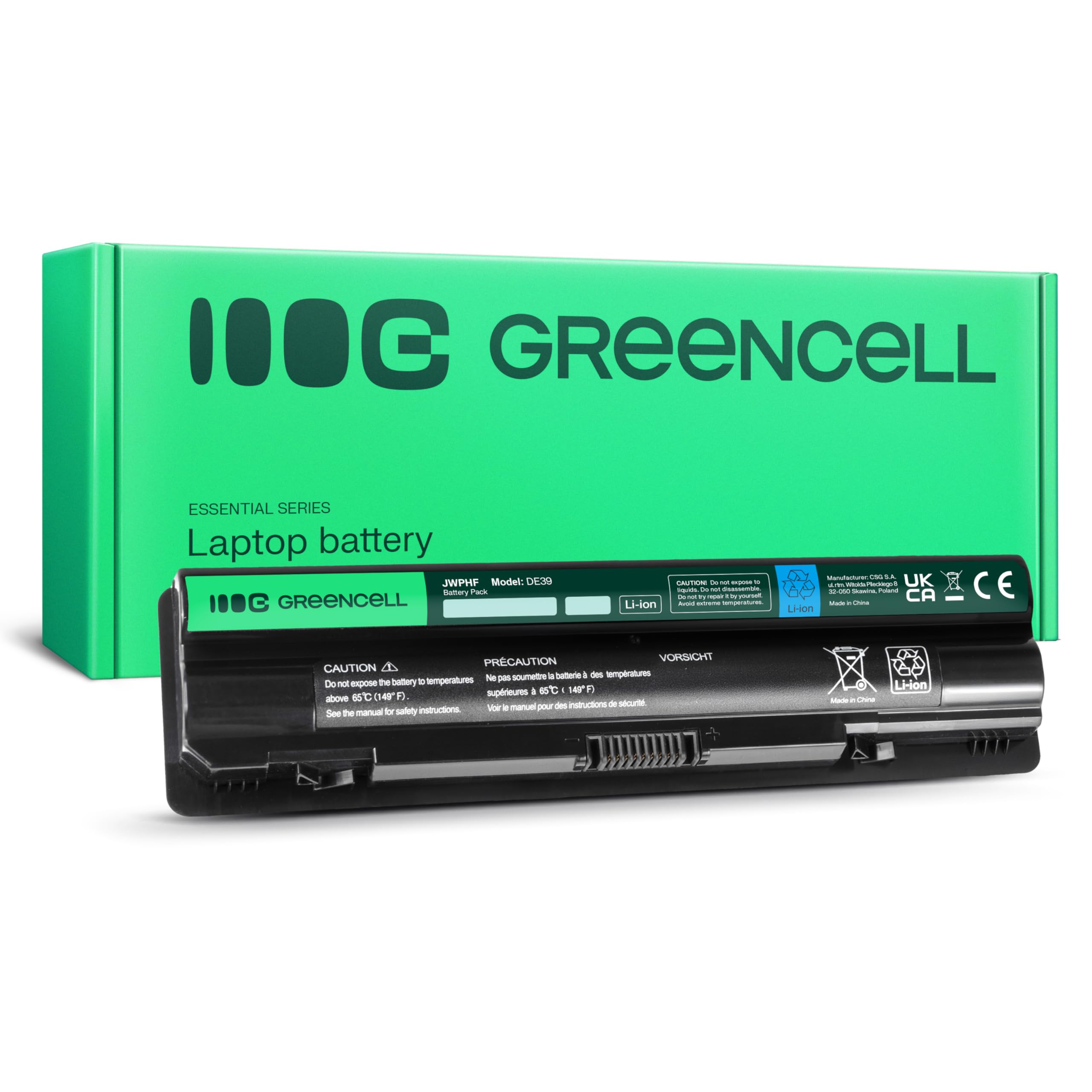 Green Cell Standard Series JWPHF/R795X Laptop Battery for Dell XPS 15 L501x L502x 17 L701x L702x (6 Cells 4400mAh 11.1V Black)