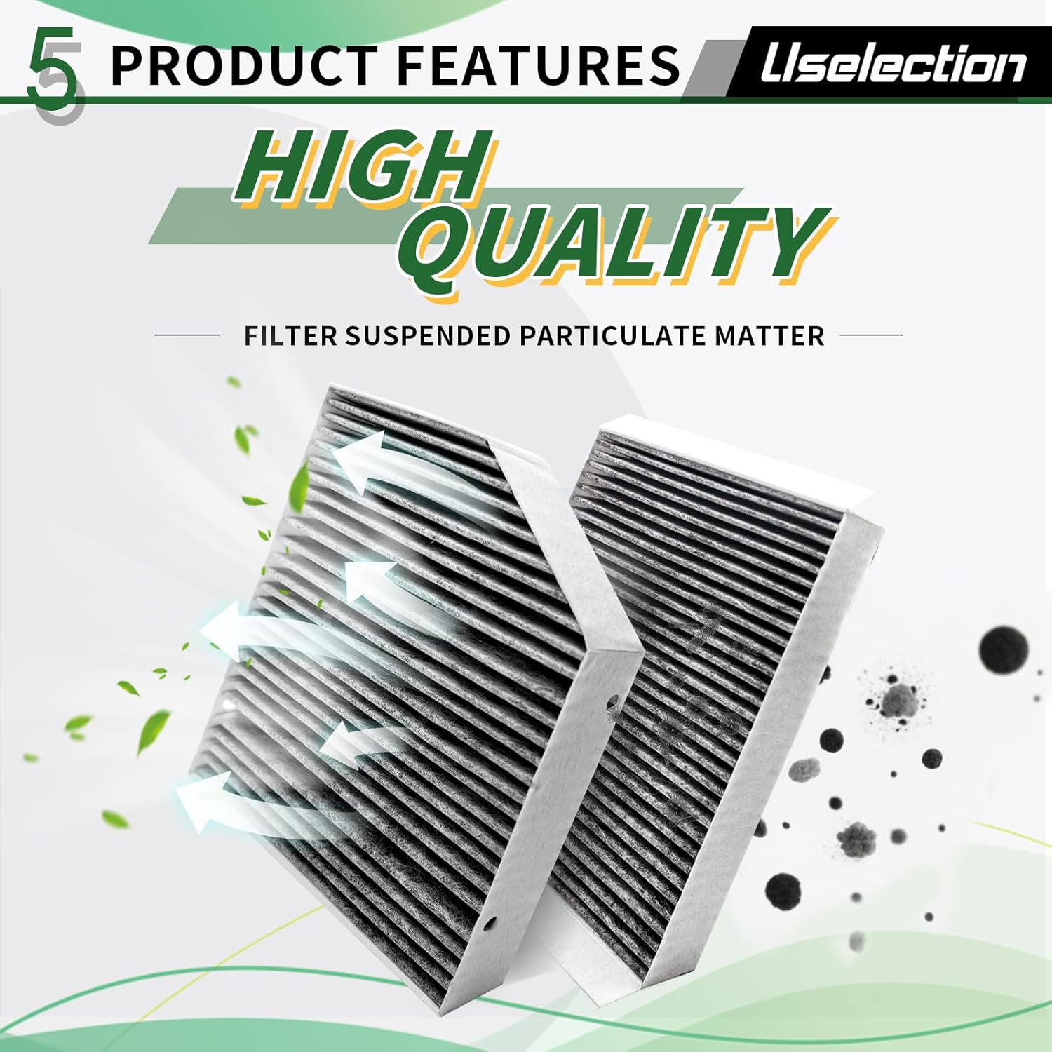 Cabin Engine Air Filter W/Activated Carbon Kit for C300 (2015-2023),GLC300 (2016-2022), E300 (2017-2019),E400 (2018),E350 (2020-2023),E450(2021-2023),C/E/GLC-Class select models #2058350147 1668300218