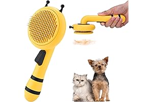 Self-Cleaning Slicker Brush for Long Hair Cats